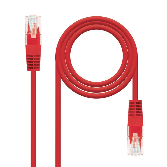 Nanocable Cable de Red Cat.6e UTP AWG24 1m Rojo RJ45